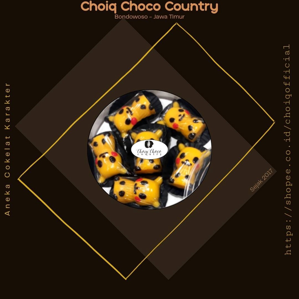 

Cokelat Karakter Pikachu Cokelat Pokemon Cokelat Murah Cokelat Kiloan Ada Ijin dari DINKES