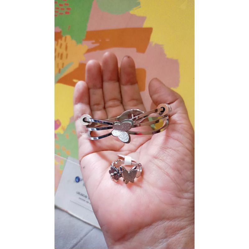 set titanium perhiasan wanita  aksesoris set aksesoris wanita murah terlaris