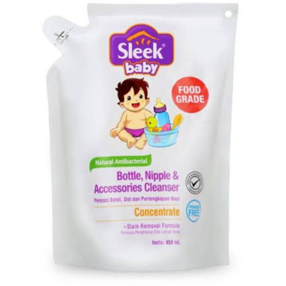 sleek baby cleanser botol susu