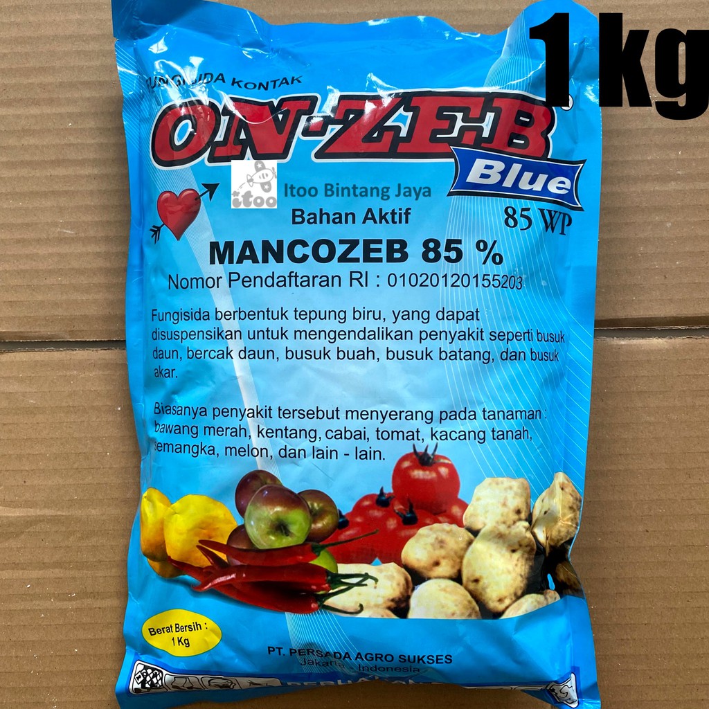 Fungisida Protektif Kontak Onzeb BLUE Mankozeb 85 WP 1 KG