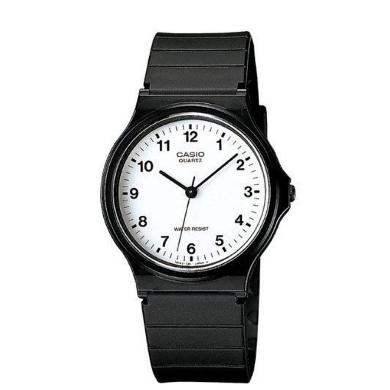 Casio Original MQ-24-7B / MQ24-7B / MQ-24 - Unisex - Analog - Karet - Hitam