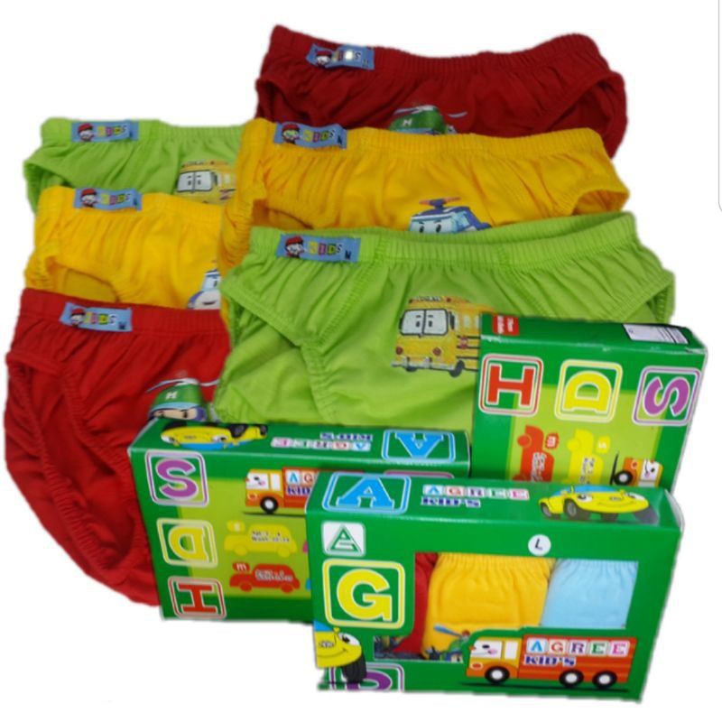 Celana dalam anak Laki Laki Agree AK 020  Harga 3 pcs