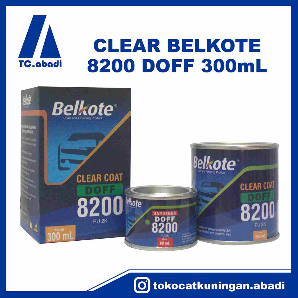 Pernis/Clear Belkote 8200 DOFF - 250 cc