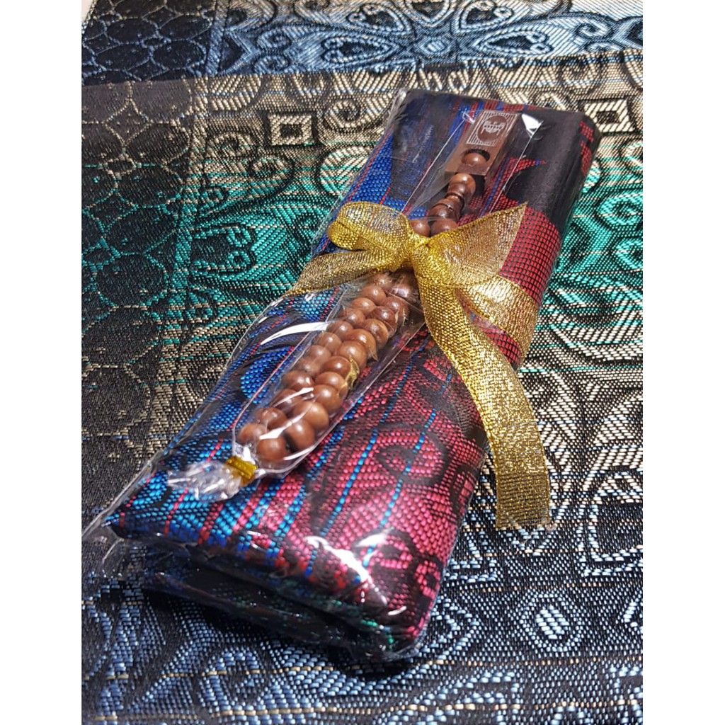 Paket Souvenir Sajadah AEN + Tasbih Sovenir Parcel Sajadah Besar /Pcs