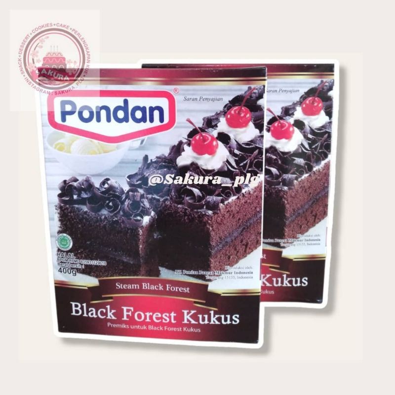 

[READY STOCK] Pondan Black Forest kukus dan panggang