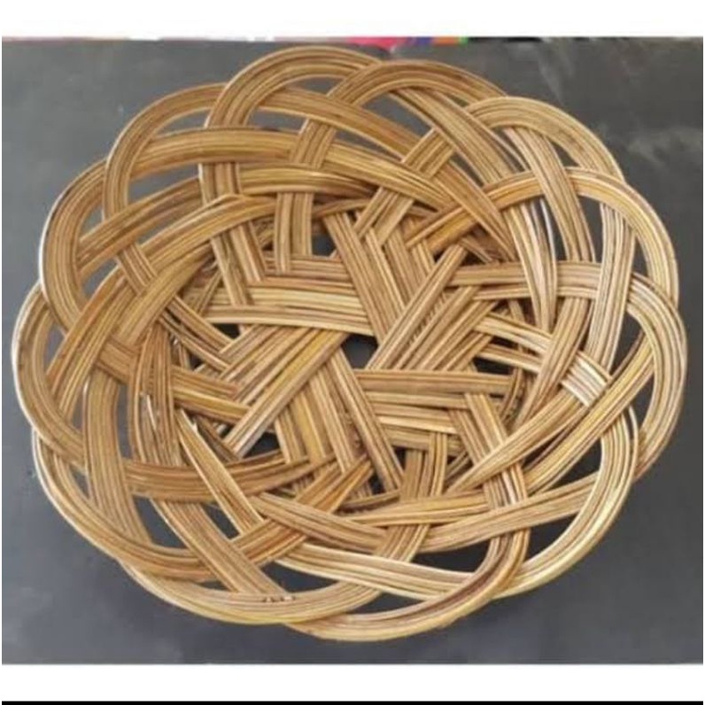 Piring Lidi Anyam/ Piring Anyaman lidi