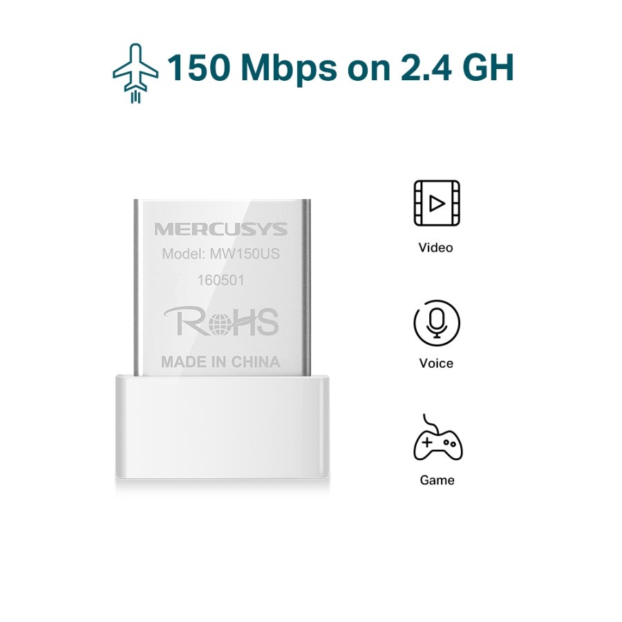 Mercusys MW150US N150 Wireless Nano USB WiFi Adapter