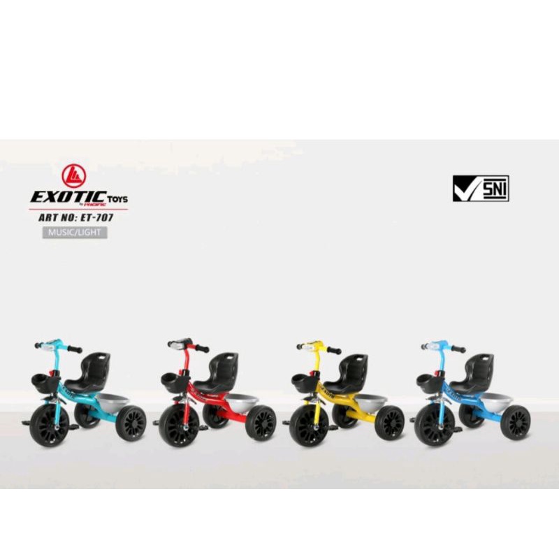 EXOTIC ET-707 Tricycle Stroller Micro Trike Smart Trike Sepeda BMX Sepeda Anak Bayi Sepeda Roda 3 Ti