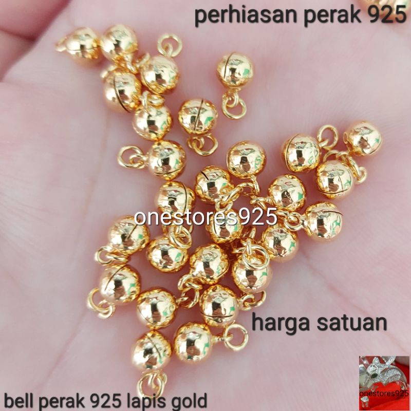 KRINCINGAN PERAK ASLI SILVER 925 LAPIS EMAS KUNING