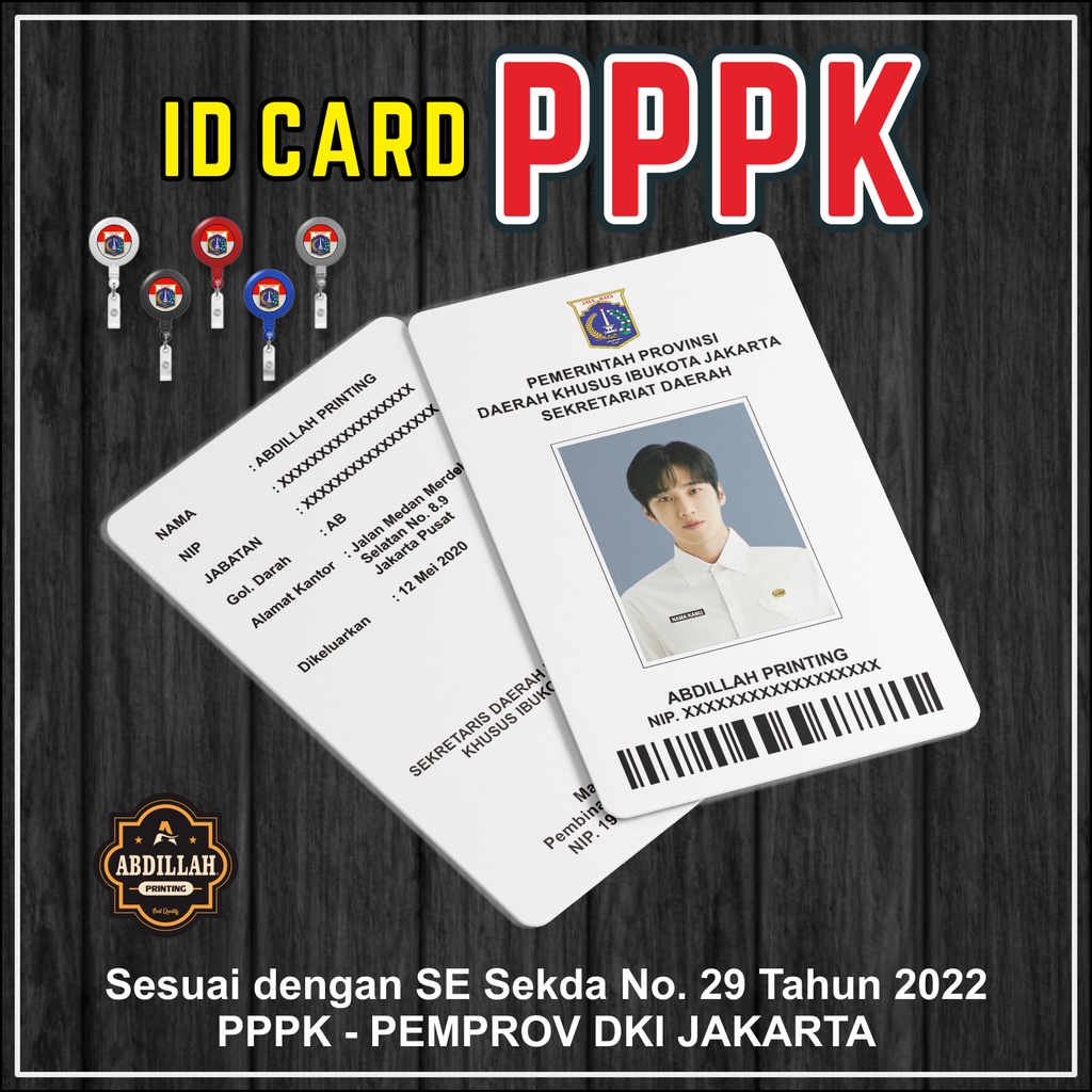 

ID CARD PPPK DKI JAKARTA - PNS - PEGAWAI - LENGKAP