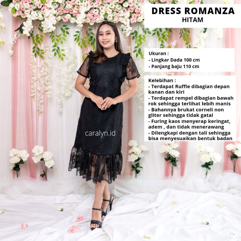 DRESS KOREA BRUKAT KONDANGAN TERBARU 2022 WANITA TERBARU ROMANZA