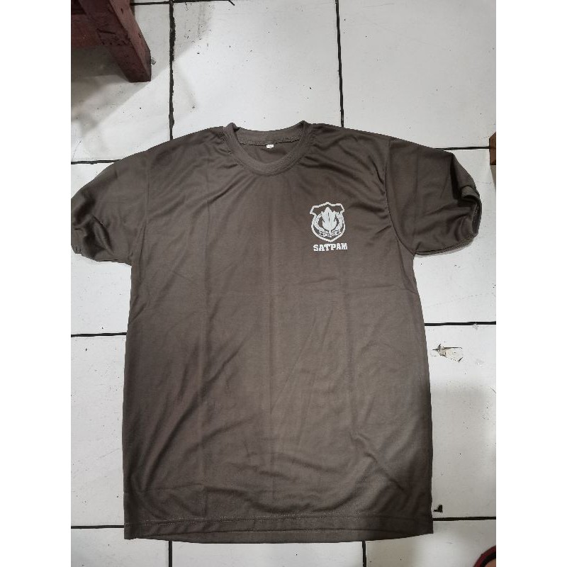 Baju kaos  Satpam Coklat