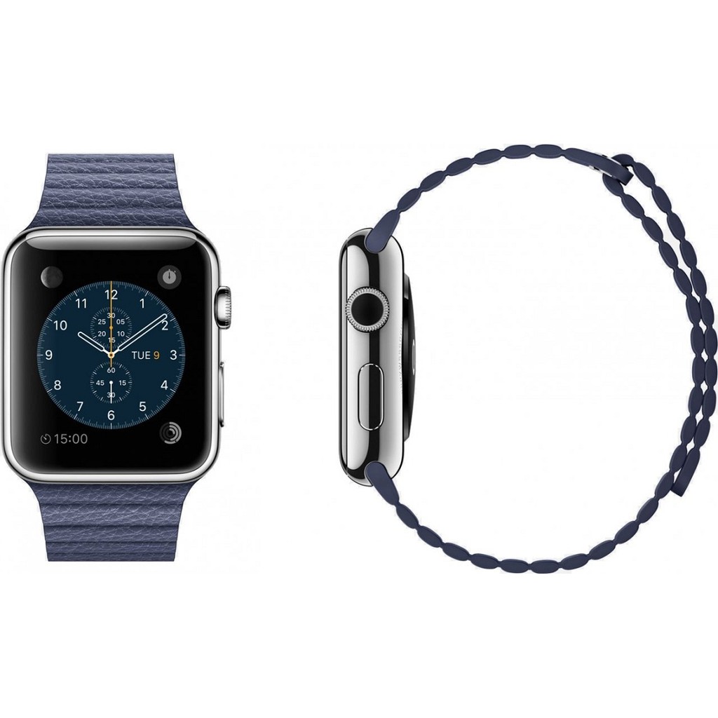 Tali Jam Apple Watch Magnetic Leather Loop Strap Band 38mm 40mm - Blue