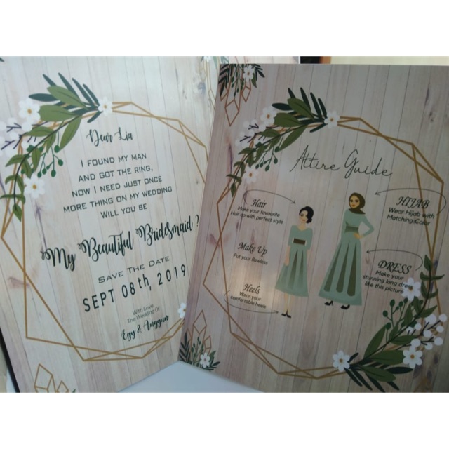 

Kartu Bridesmaid