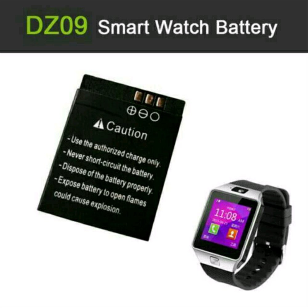 Baterai Jam Tangan Smartwatch DZ09 U9 terbatas