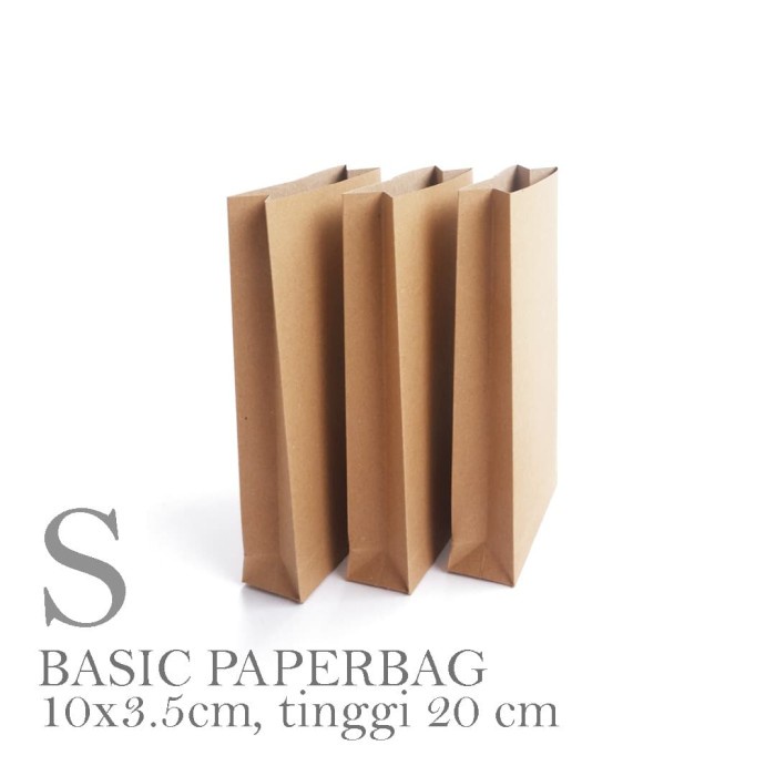

PROMO BASIC PAPER BAG / PAPERBAG : SMALL KRAFT LINER 150gr