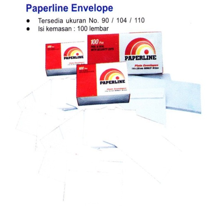 

Amplop putih Paperline no 90