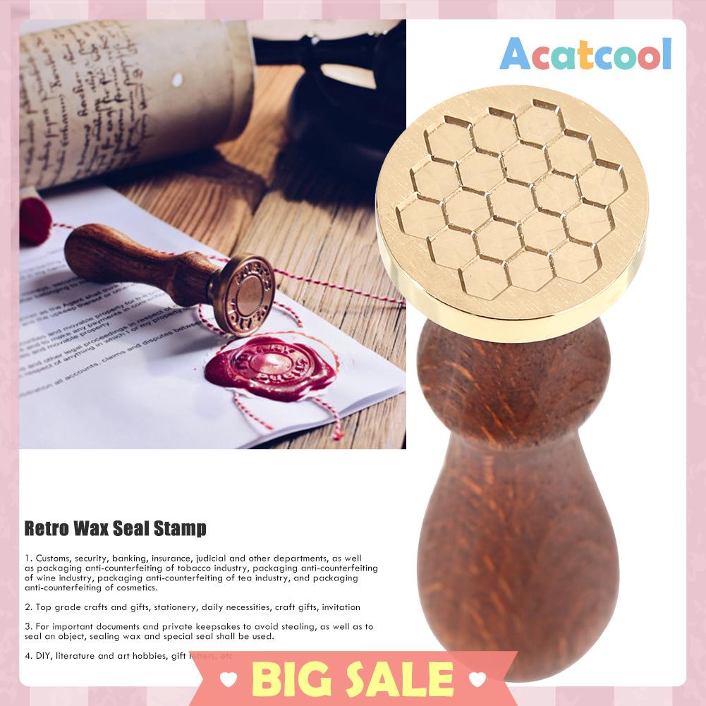 Stempel Segel Lilin Wax Pola Geometri Retro Untuk Dekorasi Craft DIY