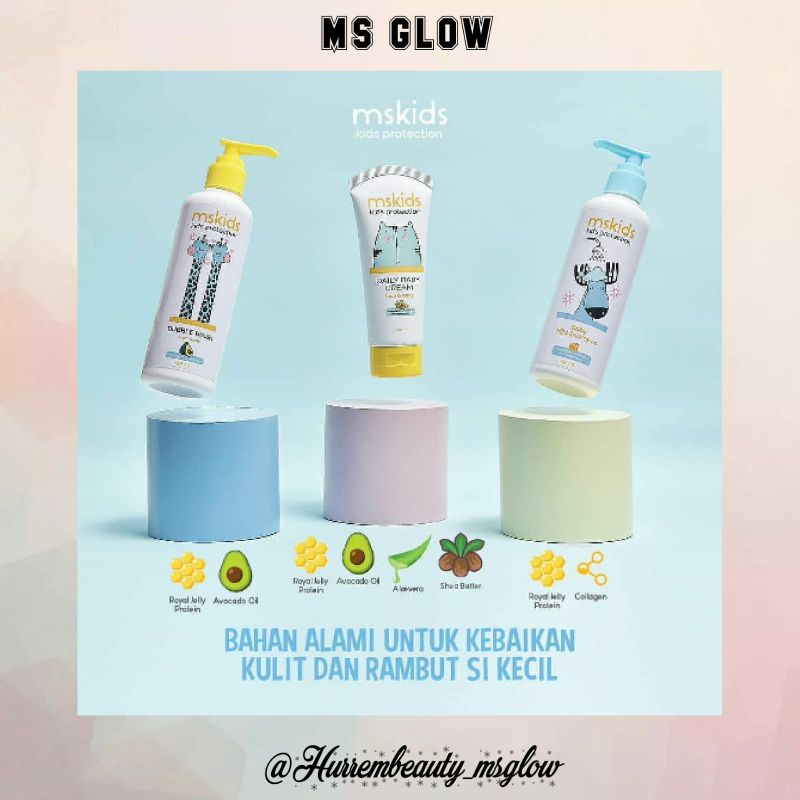 Ms Glow Paket Ms Kids Original Free Pouch