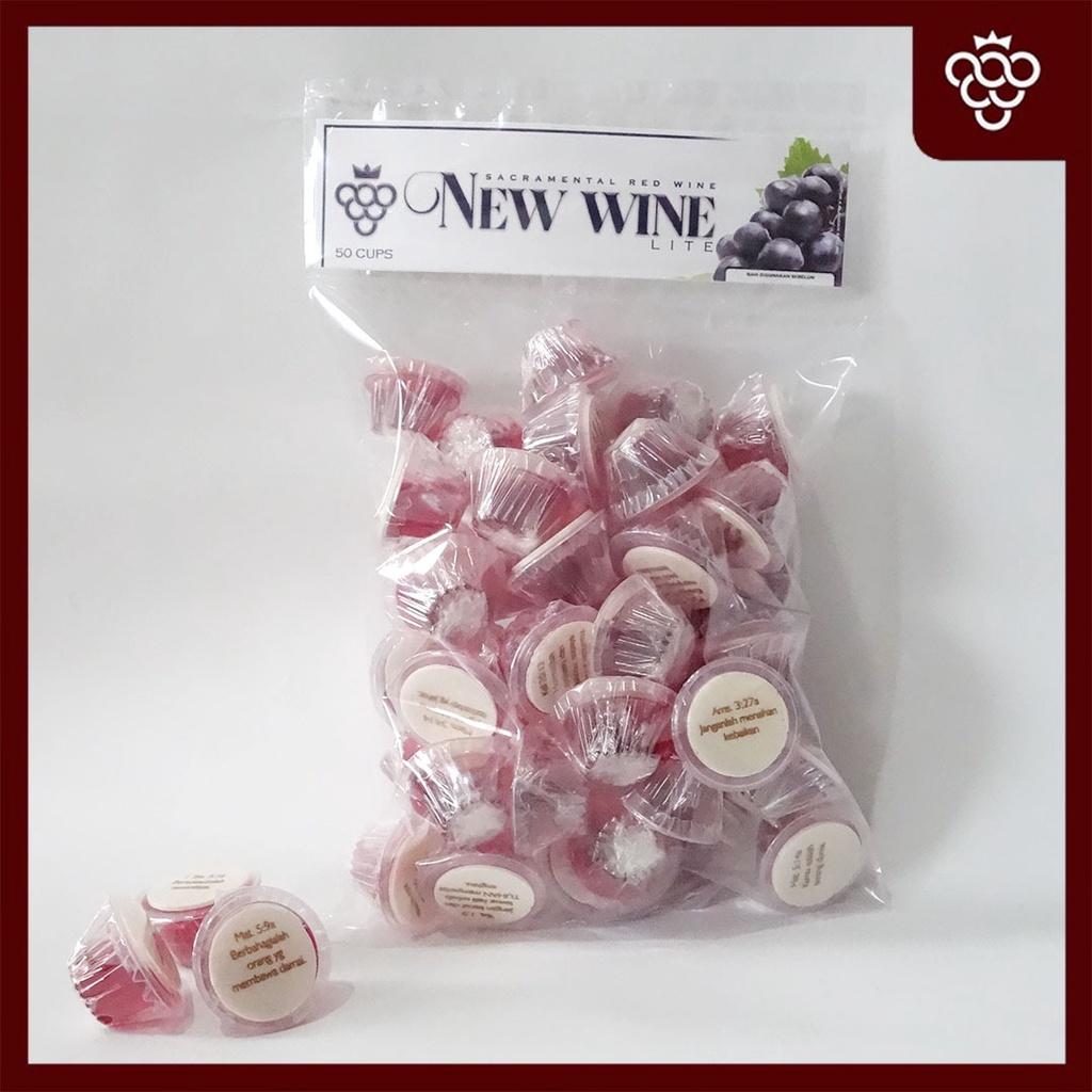 

Paket Anggur Perjamuan Kudus Lite + Hosti Ayat - isi 50