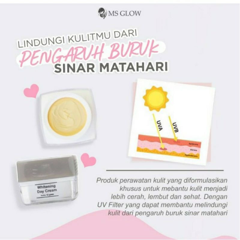 MS glow Day cream whitening skincare