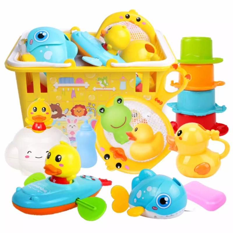 Mainan Mandi Anak bath toy bebek Duck Fish