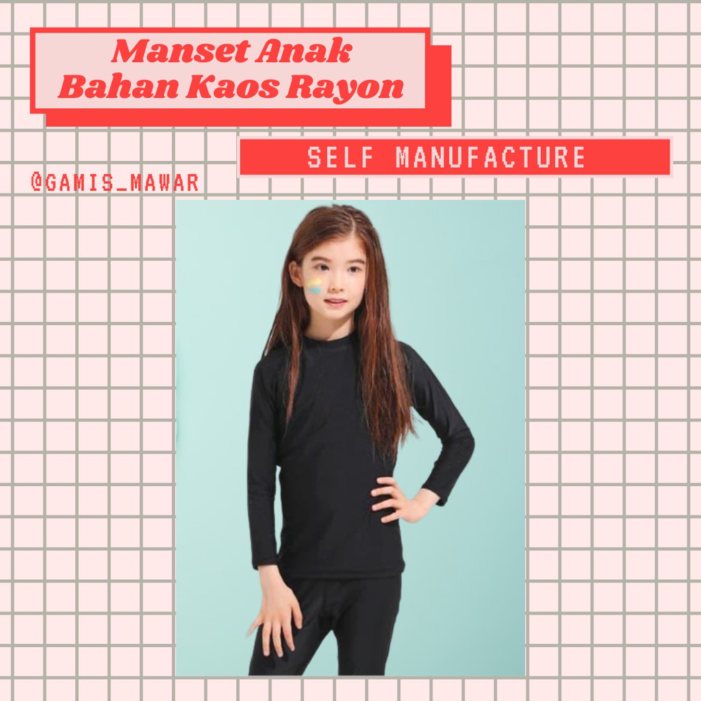 MANSET ANAK 3-12 TAHUN  LENGAN PANJANG | MANSET ANAK TERLARIS LENGAN PANJANG