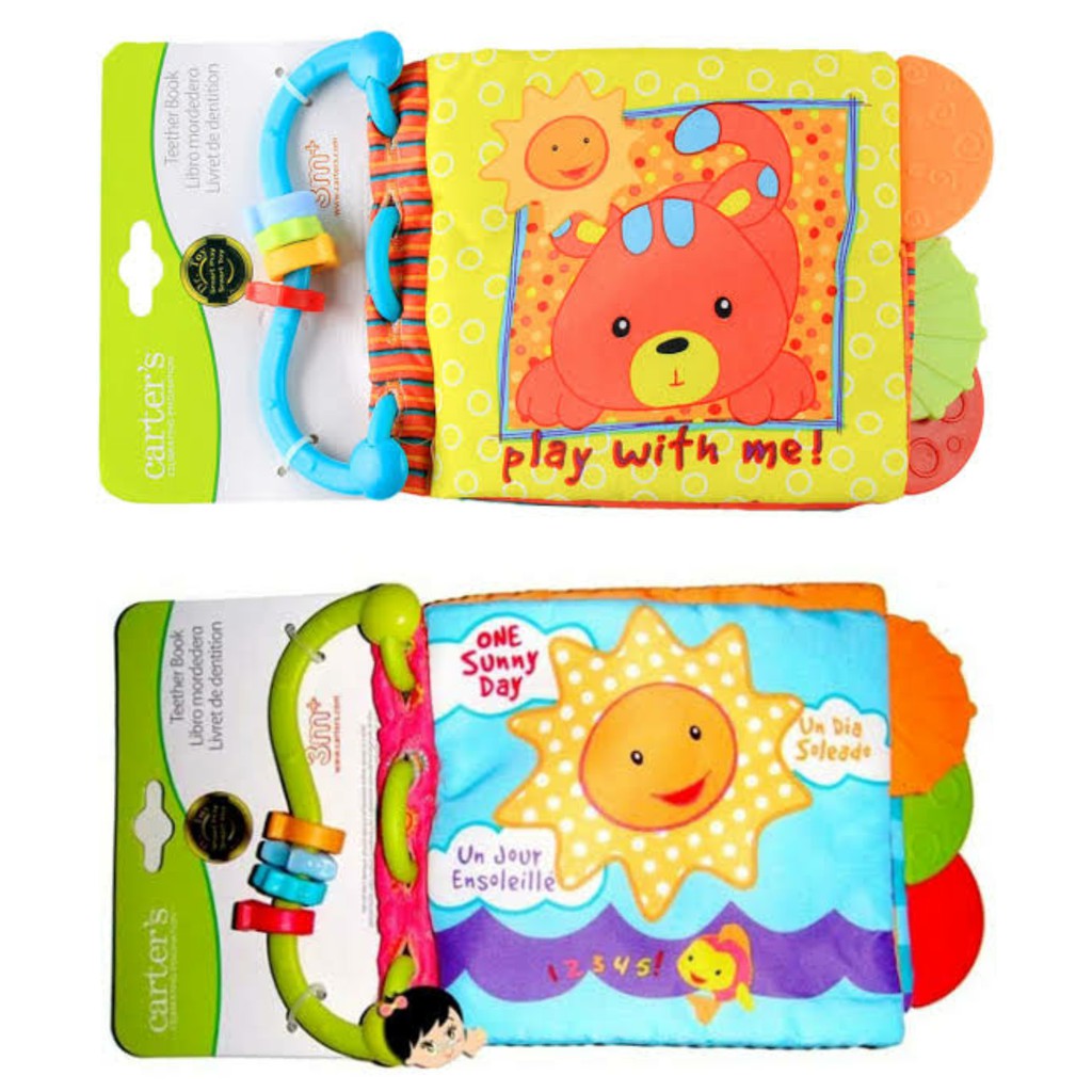 2 pcs Carter teether book