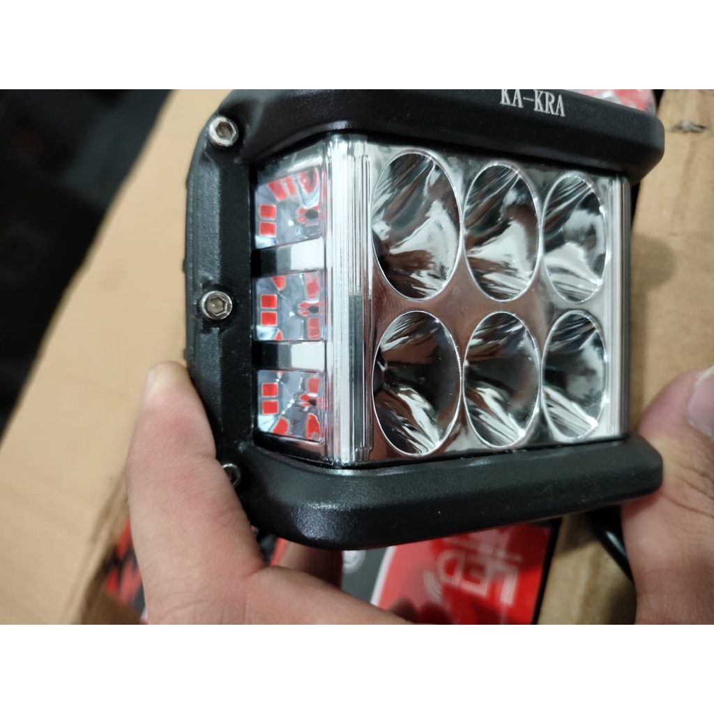 Lampu Tembak Sorot 6 Mata CWL Led Cree Kotak Besi Universal