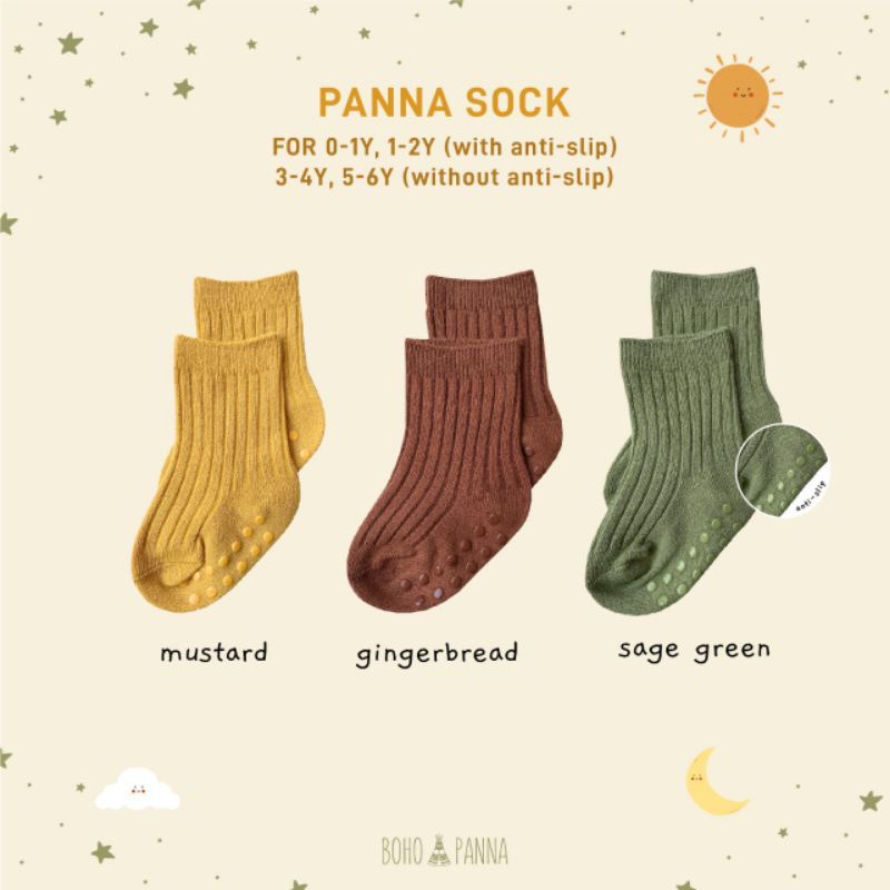 BohoPanna Alice Socks 0-6 Tahun Panna Socks Kaos Kaki Bayi Sock