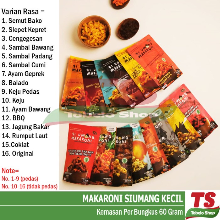 

Instant-Camilan- Makaroni Siumang / Makaroni Umang / Makaroni Si Umang - Semutbako -Camilan-Instant.