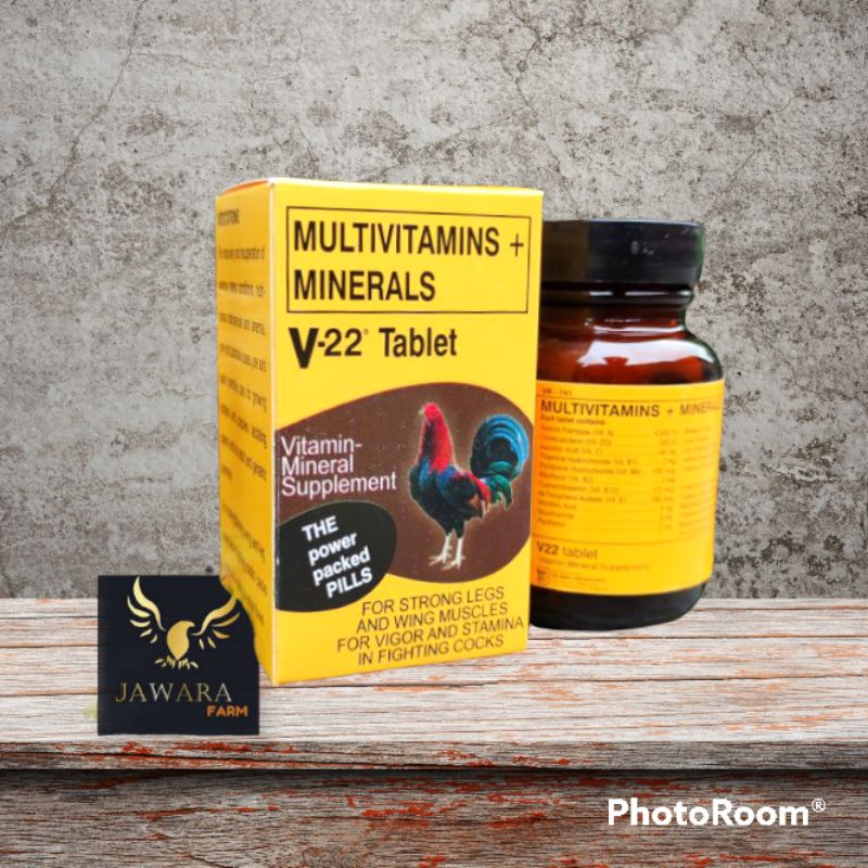 V-22 Original FILIPINA Vitamin Penguat Tulang Ayam Jago