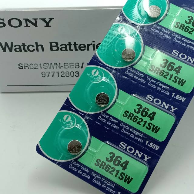 Baterai jam baterai arloji  tipe  SR621 / 364 sony original