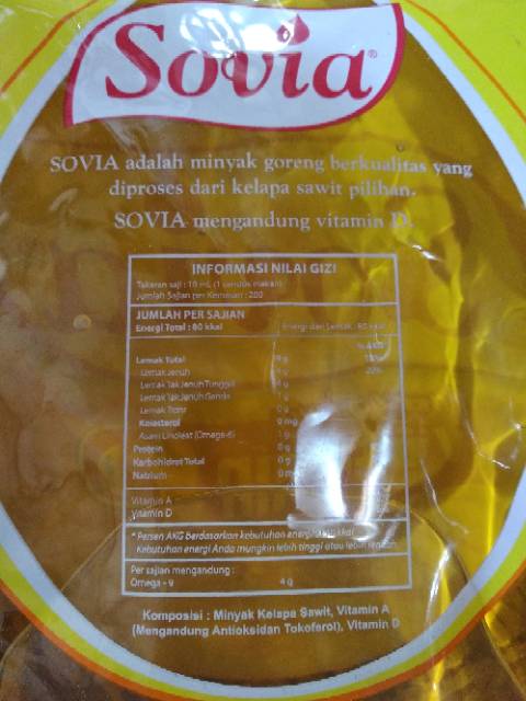 

HG MINYAK GORENG SOVIA 2L