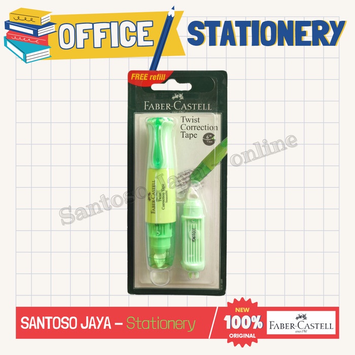 

Correction Tape FABER CASTELL TWIST - Tip-Ex - Tip X Kertas TWIST