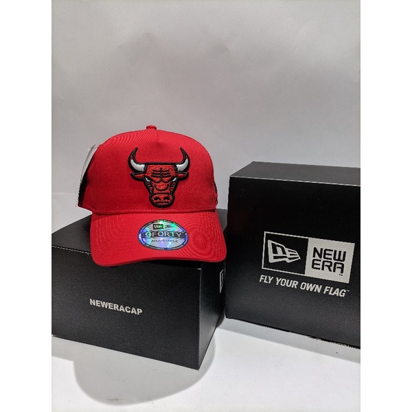 Bulls Merah Putih / Bahan Merah /  9Forty A Frame