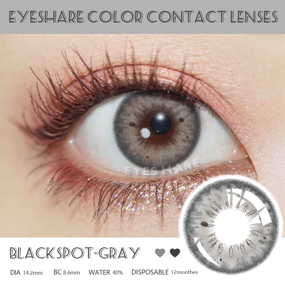 [✅COD] BLACKSPOT Lensa Kontak Berwarna Gankyu Kitty Mini Primo Gray softlens Korea Warna Eyes Soflen Model Terbaru 2023 Hitam Pintar Big Eyes