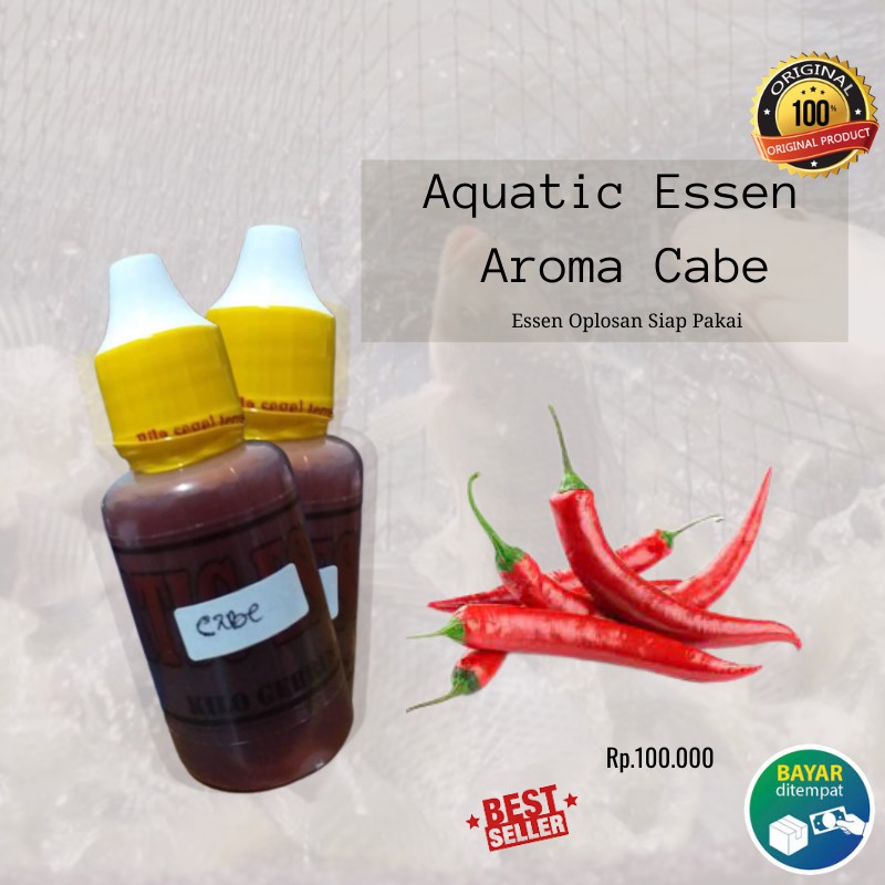 Aquatic Essen Aroma Cabe Paling Ampuh - Essen Cabe - Essen Semua Jenis Ikan - Essen Cabe murni