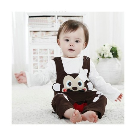 Romper Belle Maison Monkey Chef Pakaian Anak Impor