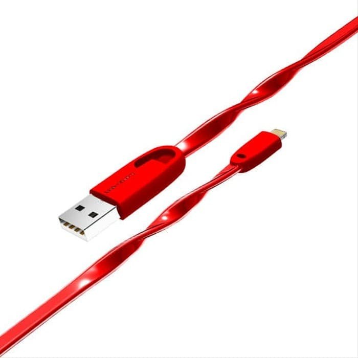 KABEL DATA JELLY PENDEK 38CM LO-CB50 IOS LIGHTNING USB CABLE HIGH DATA TRANSMISSION 480MBPS -LOG ON