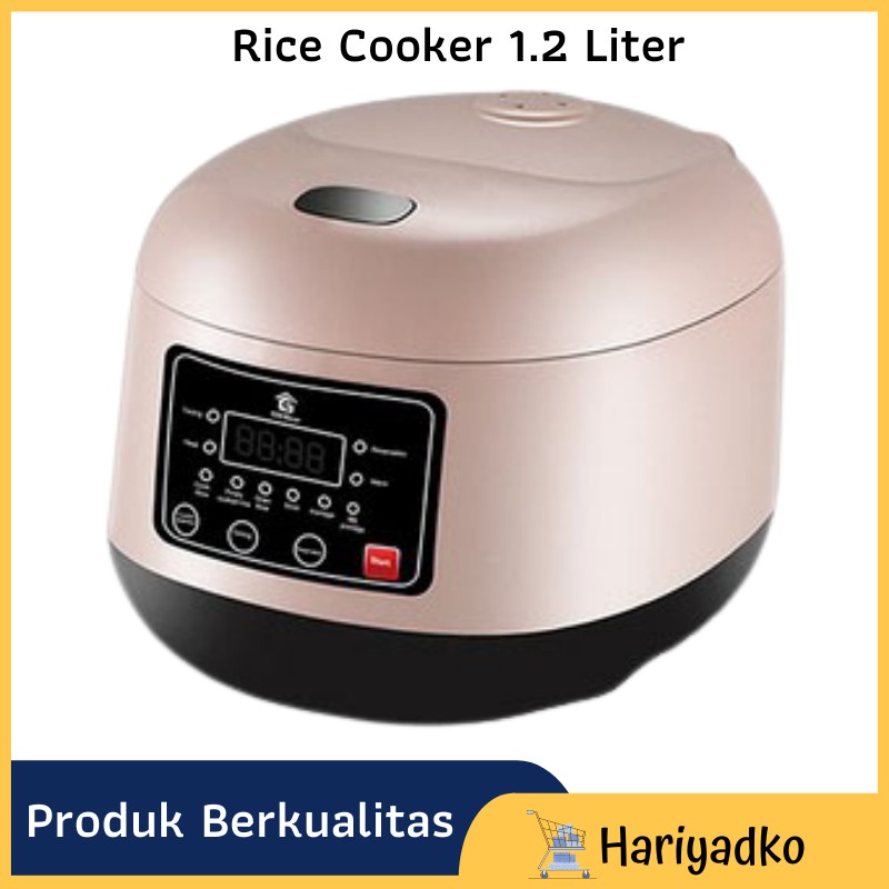 GM Bear Rice Cooker 1.2 Liter 1339 - Belva Penanak Nasi dan Bubur Warna Pink Awet Original