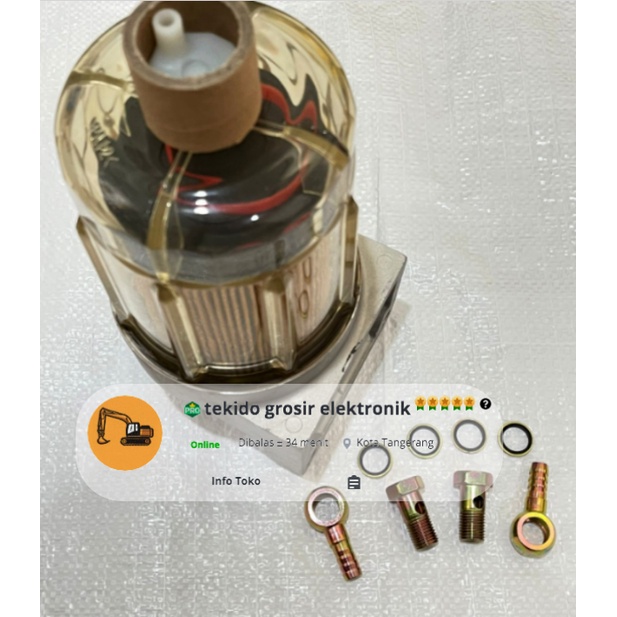 Fuel Filter Housing Assy rumah filter Solar Assy SK200-8