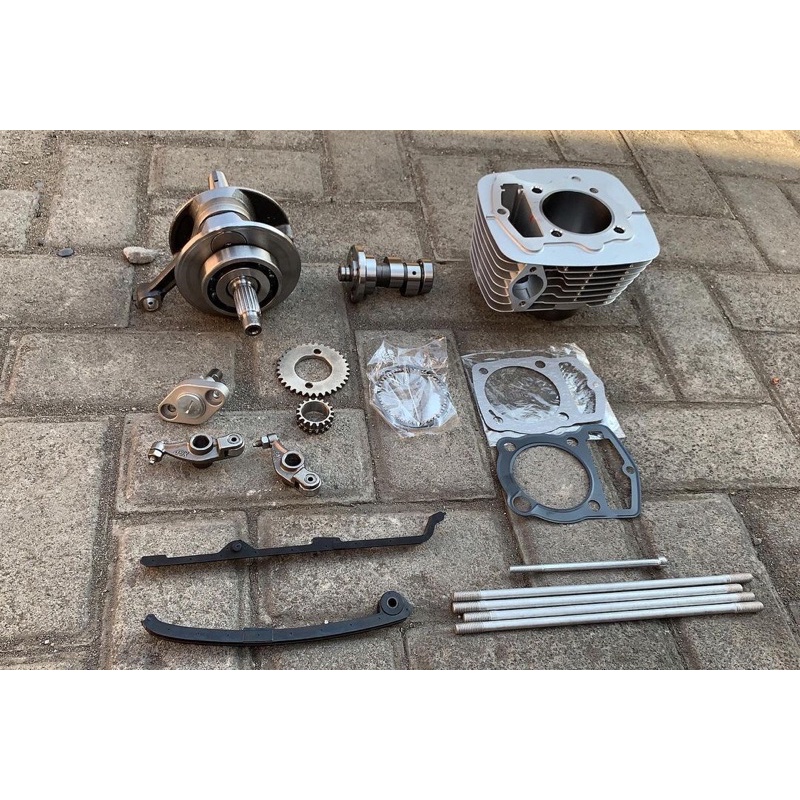 Paket Bore up Tiger 250cc pnp Cb Gl Mp Tiger set noken setelan kamprat kruk as langkah 70