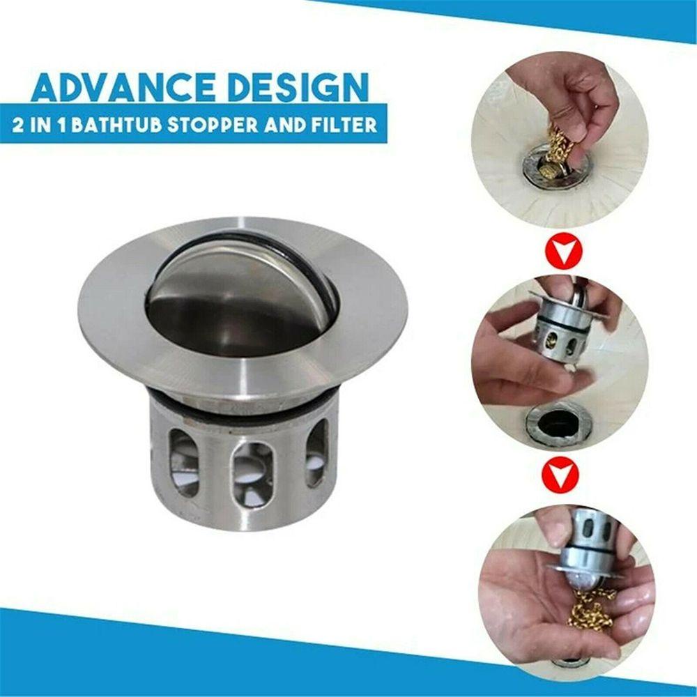 Nanas Wastafel Cuci Bounce Drain Filter Aksesoris Kamar Mandi Universal Explosion-proof Wastafel Drain Plug