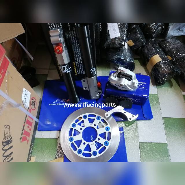 tabung shock depan mio fino xeon mio j  copy rt stage 6 cnc set kaliper nisisn 2p disk nissin buta