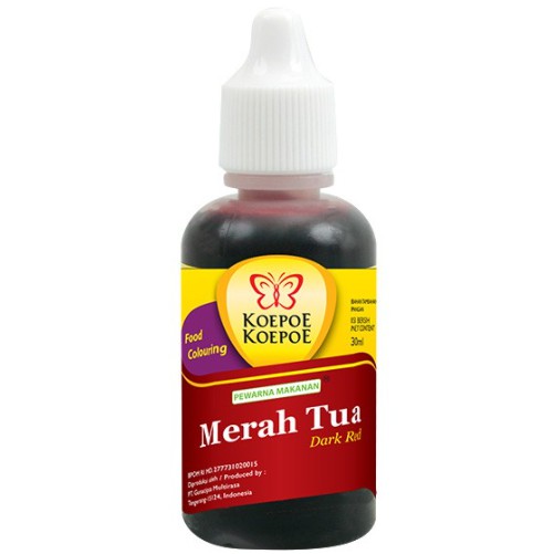 

Koepoe Koepoe Pewarna Makanan Merah Tua 25ml