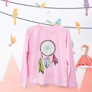 EP Kaos Wanita Lengan Panjang Dreamcatcher Pink