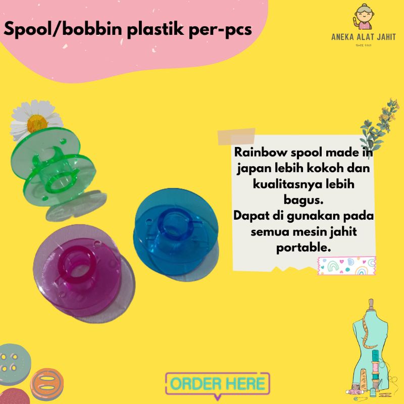 SPOOL PLASTIK/BOBBIN "ORI"  PER-PCS