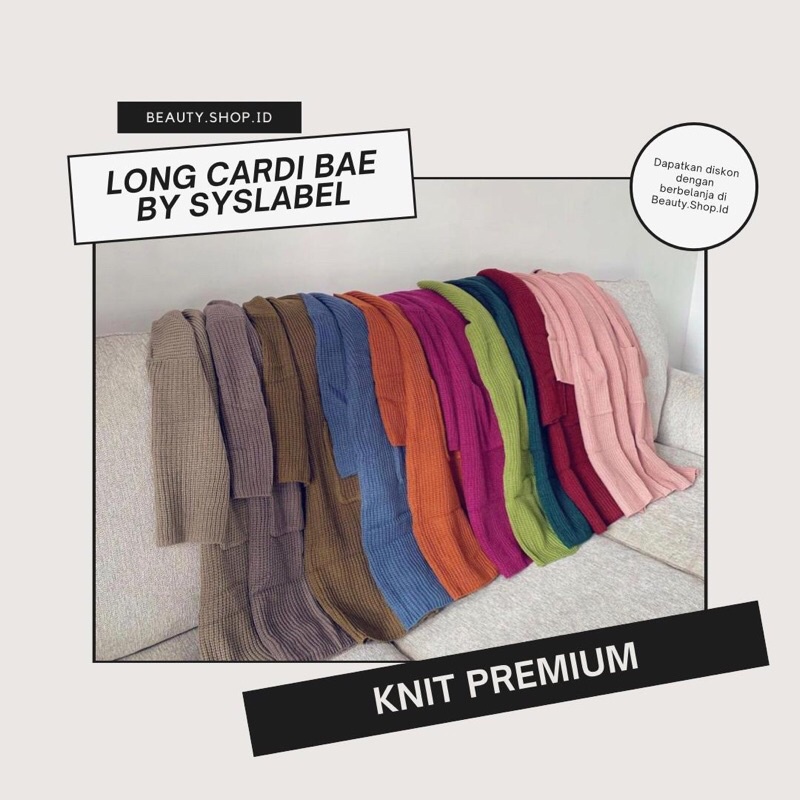 [PREMIUM] LONG CARDIGAN BAE BY SYSLABEL - KNIT CARDI PREMIUM A5