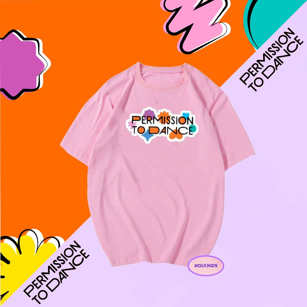 BAJU KAOS BTS PERMISSION TO DANCE / BAJU WANITA KATUN COMBED/ TSHIRT BTS PERMISSION TO DANCE